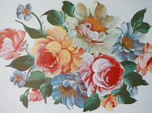 Whit's Vintage Picks | Tin Floral Tray