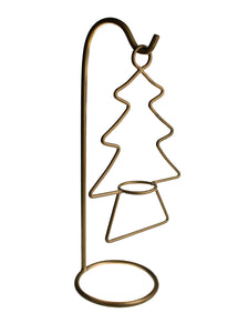 Brass Hanging Christmas Tree Votive Holder