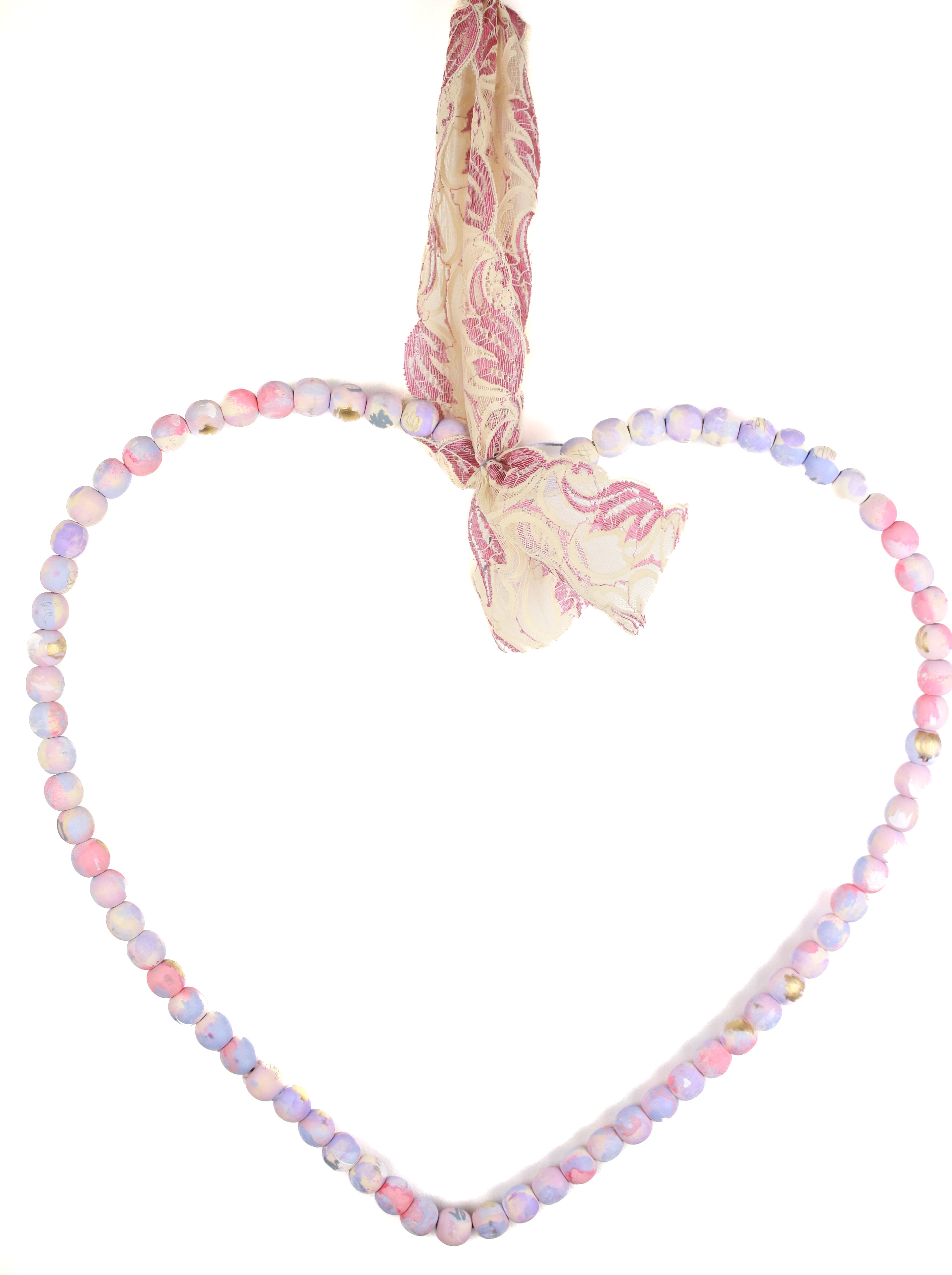 Hand-Painted Wooden Beaded Garland <3 No. 3