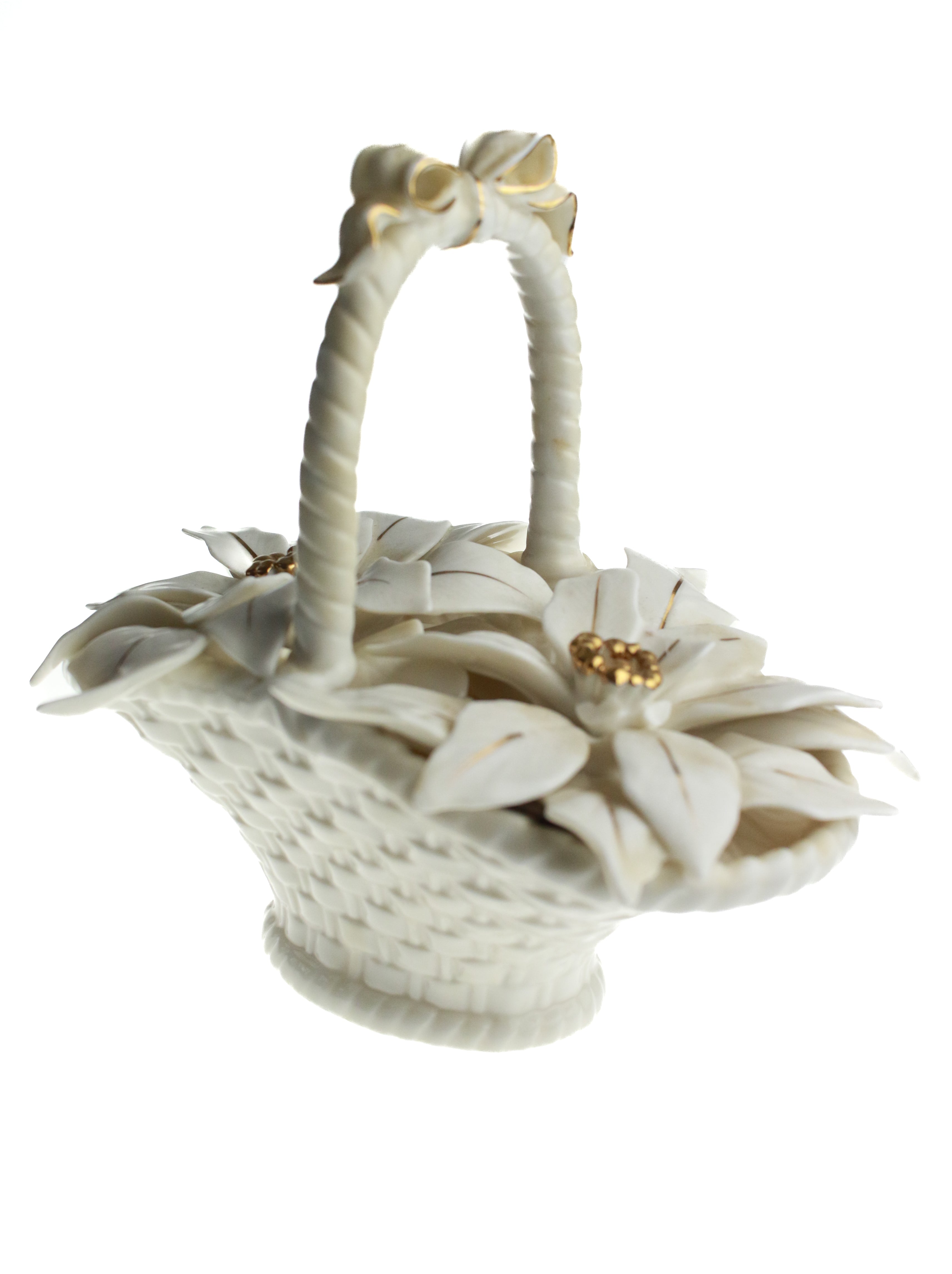 Gilded Flower Basket