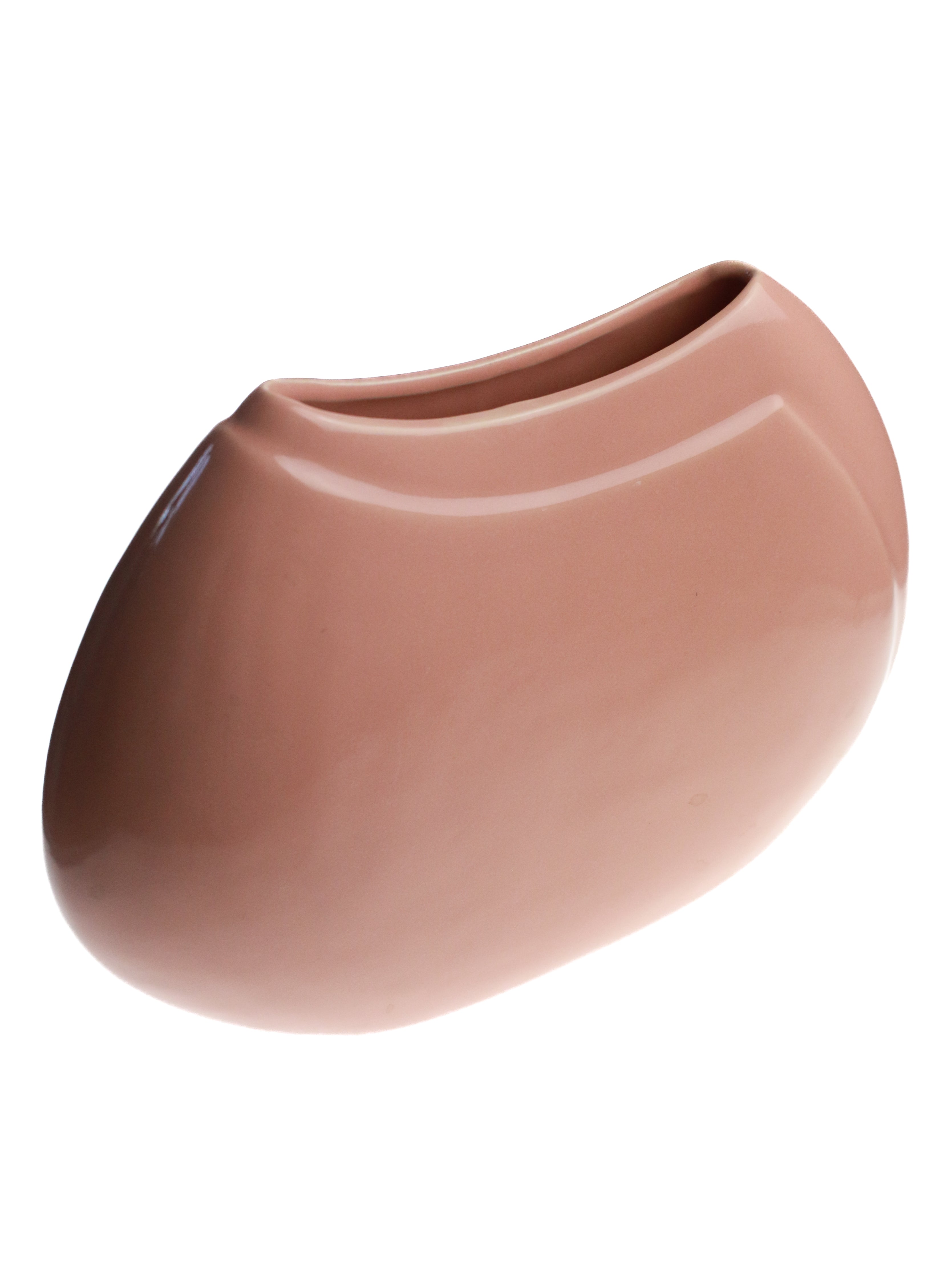 80’s Pink Flat Vase