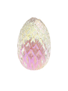 Iridescent Glass Decorative Egg