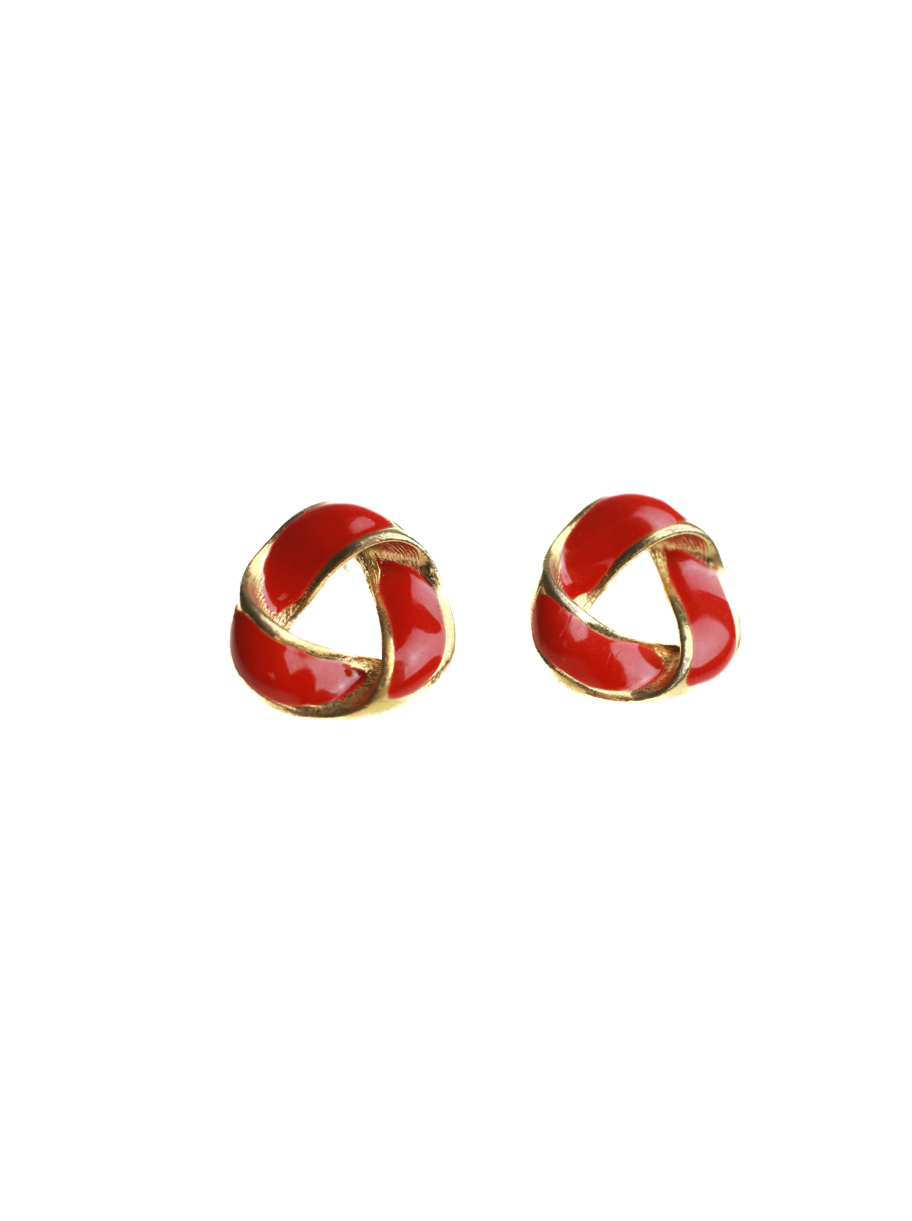 Red Ribbon Studs