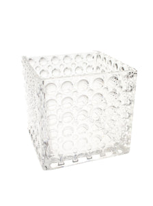 Bubble Wrap Cube Vase