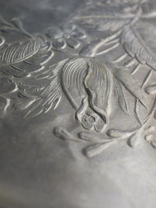 Hammered Rose Pewter Platter