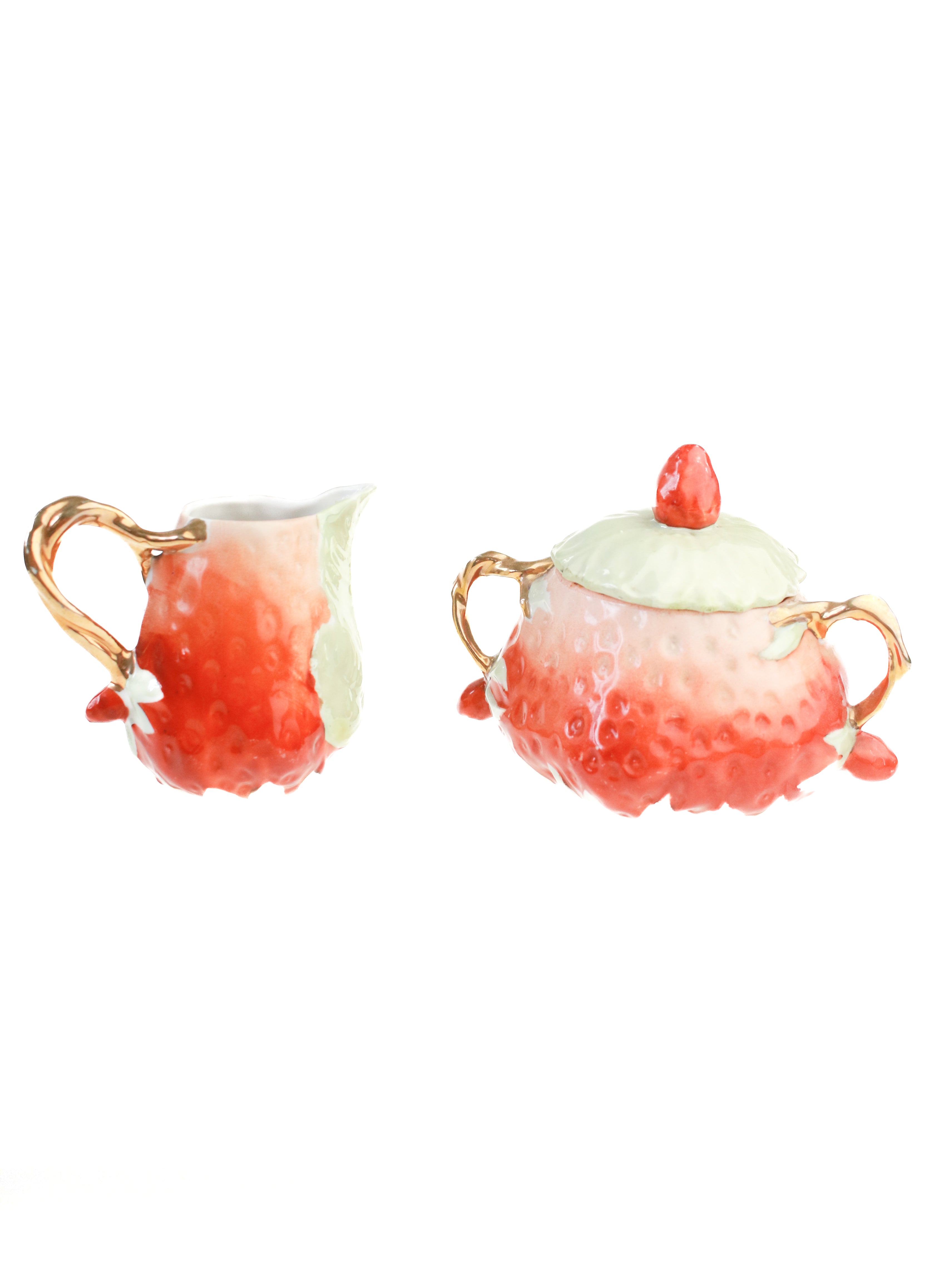 Whit's Vintage Picks | Strawberry Cream & Sugar Set