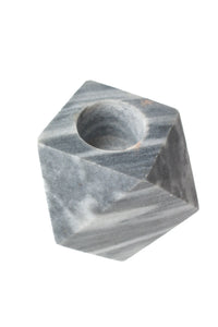 Geo Marble Taper Candle Holder