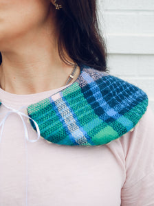 Plaid Collar (with scallop piping)