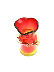 Red Ruffle Vase | Whit's Vintage Picks