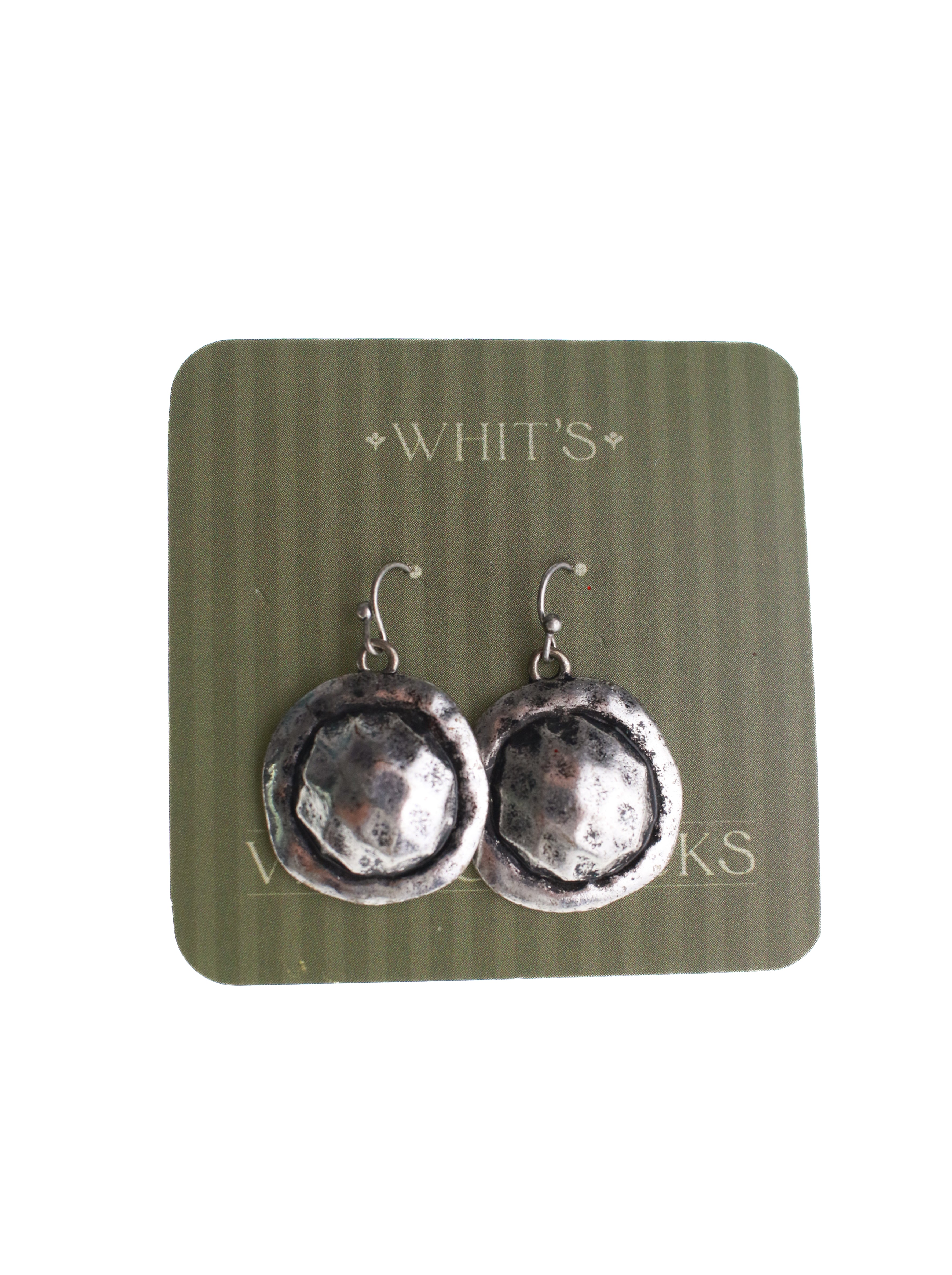 Hammered Diamond Earrings | Whit's Vintage Picks