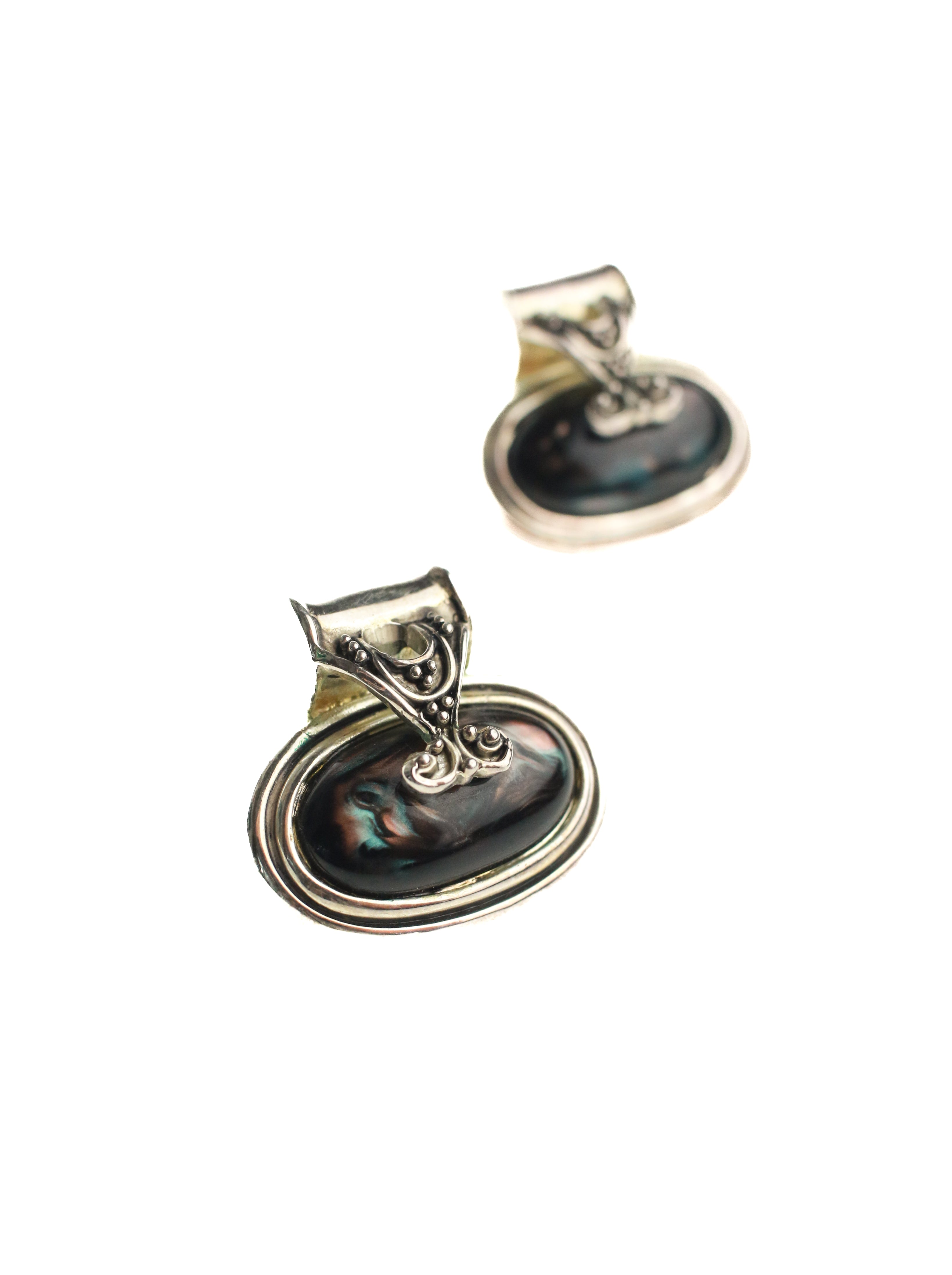 Onyx Oval Studs | Whit's Vintage Picks
