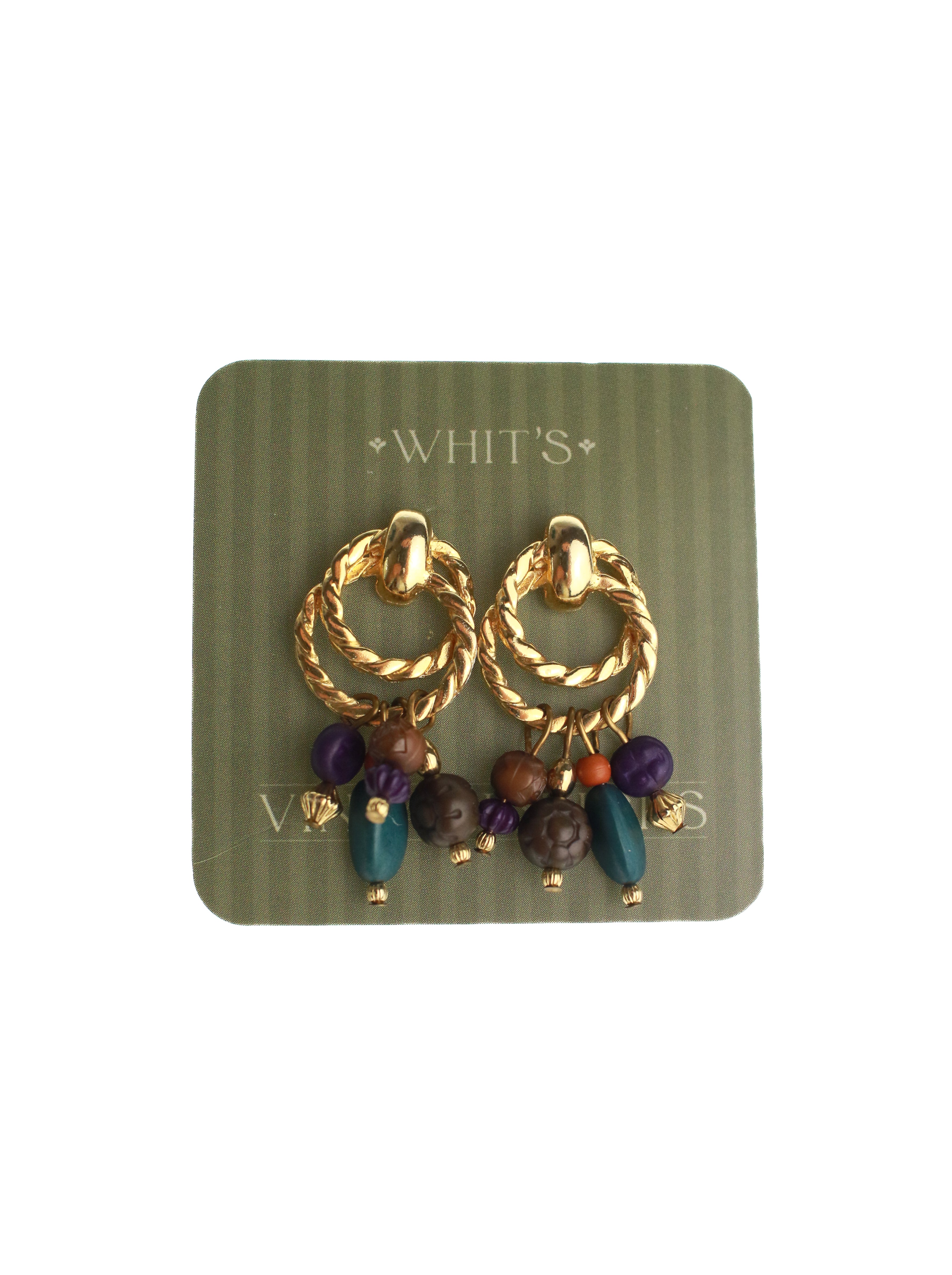 Mixed Bead Hoops | Whit's Vintage Picks