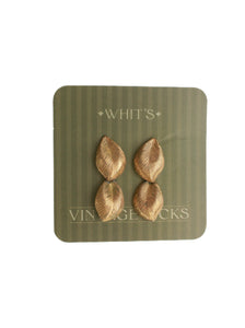 Gold Leaf Duo Drops | Whit's Vintage Picks