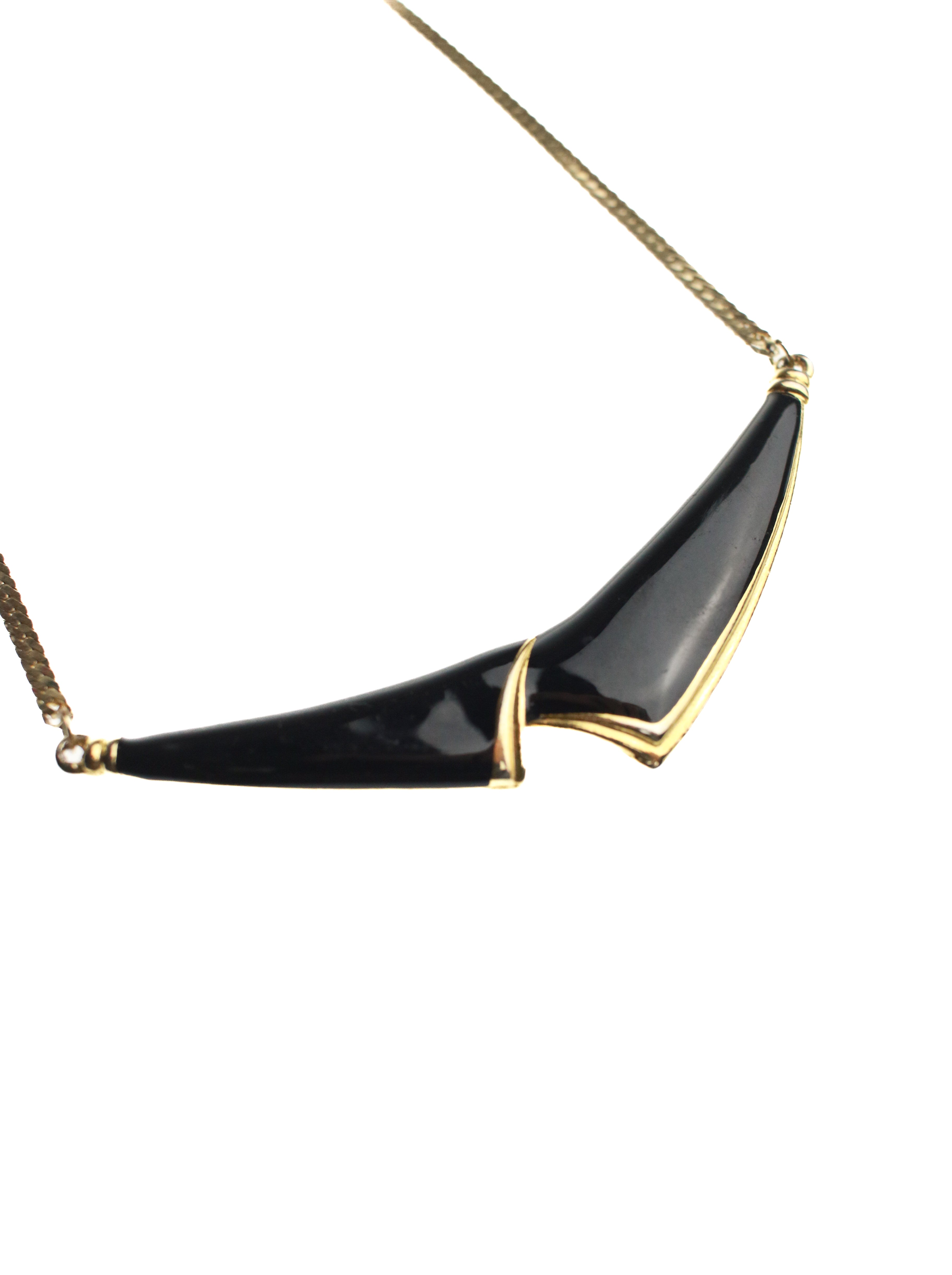 Art Deco Black Necklace