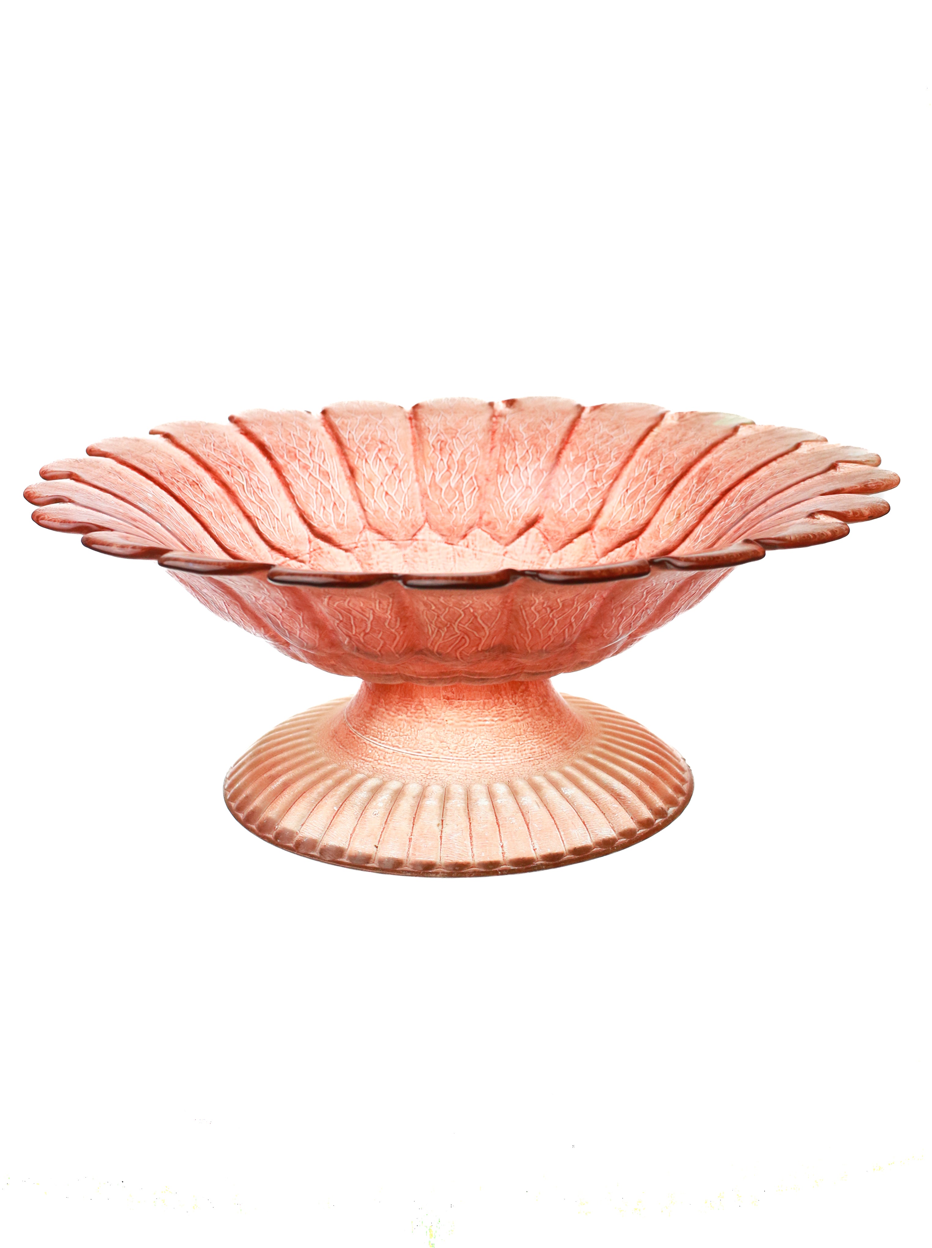 Pink Glass Flower Bowl