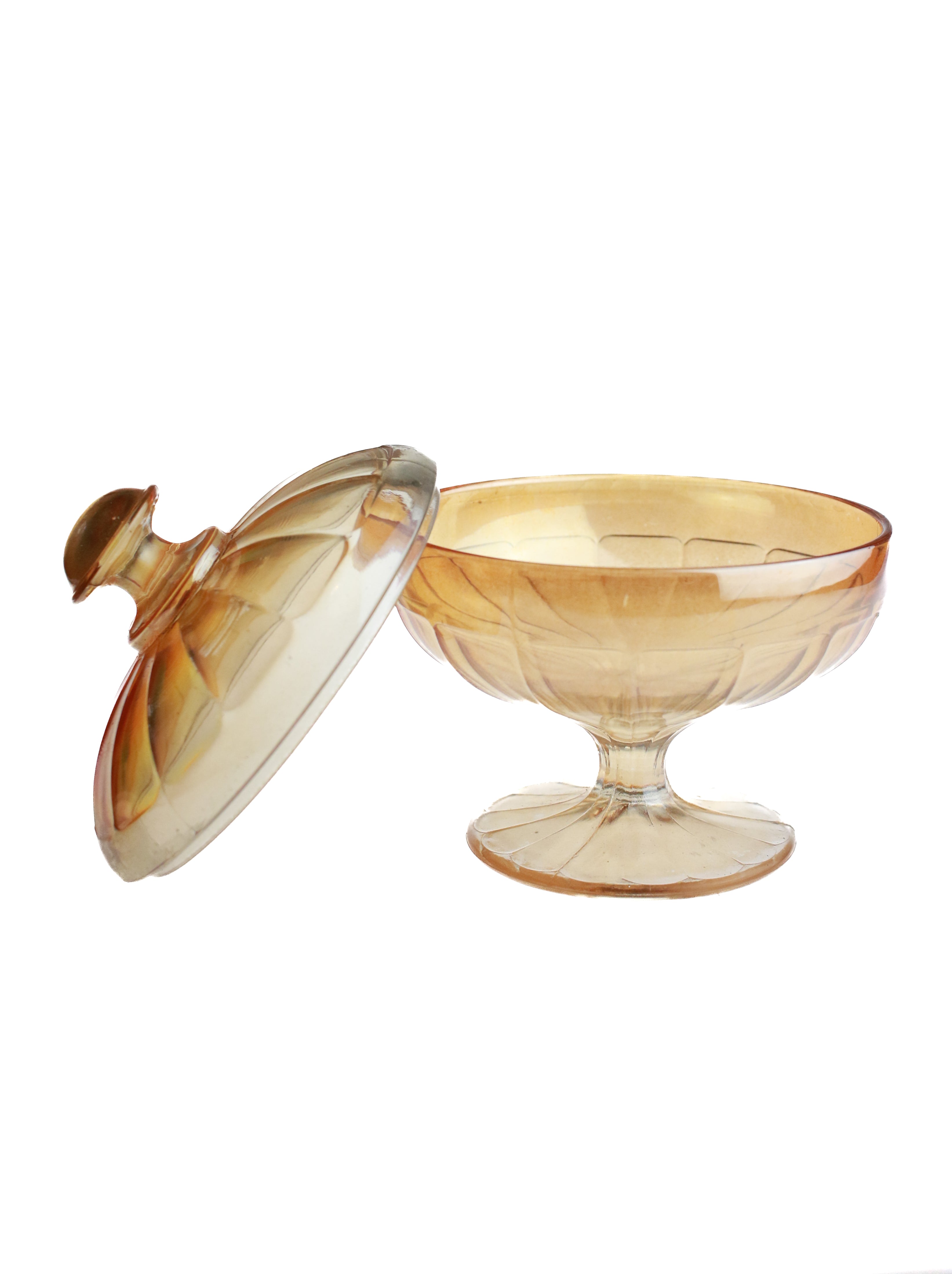 Iridescent Creamsicle Candy Dish