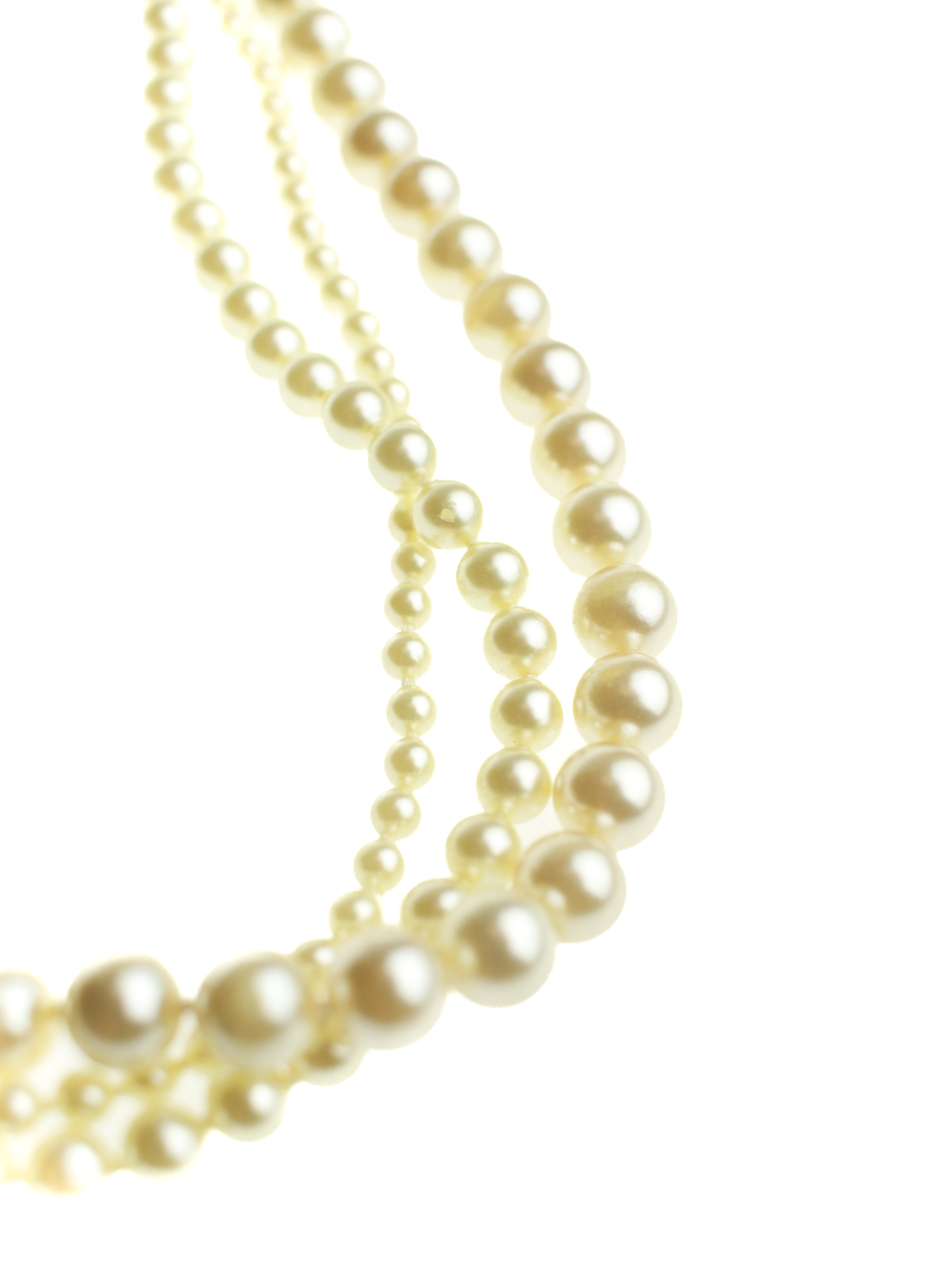 Eternity Front Clasp Pearl Choker