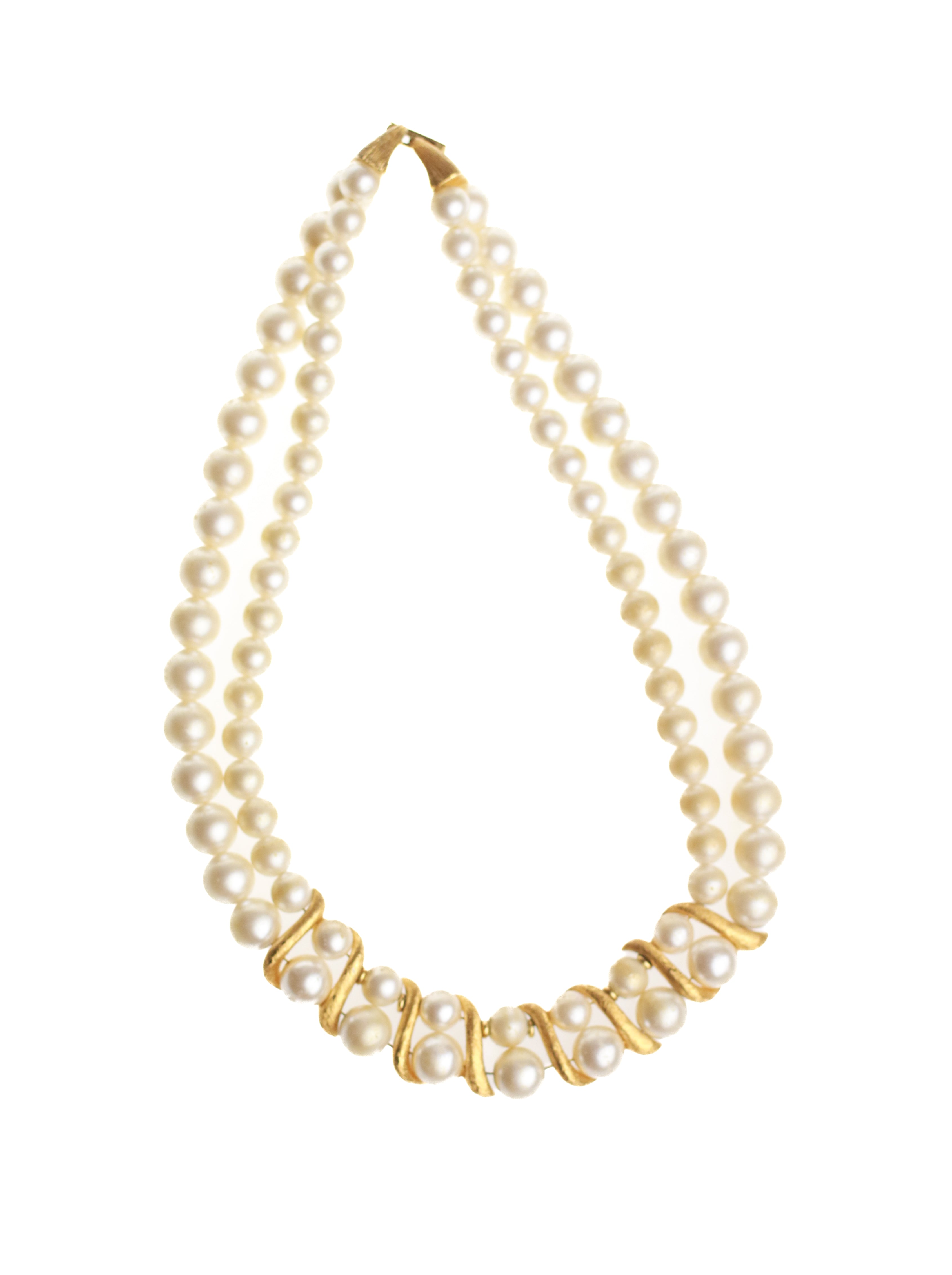 Twisted Pearl Necklace