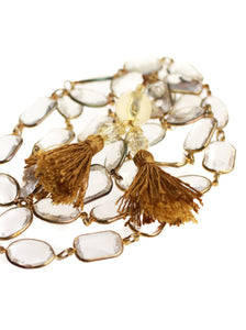 Clear Gem Statement Necklace