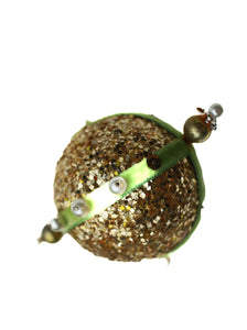 Olive Sparkle Ball Ornament