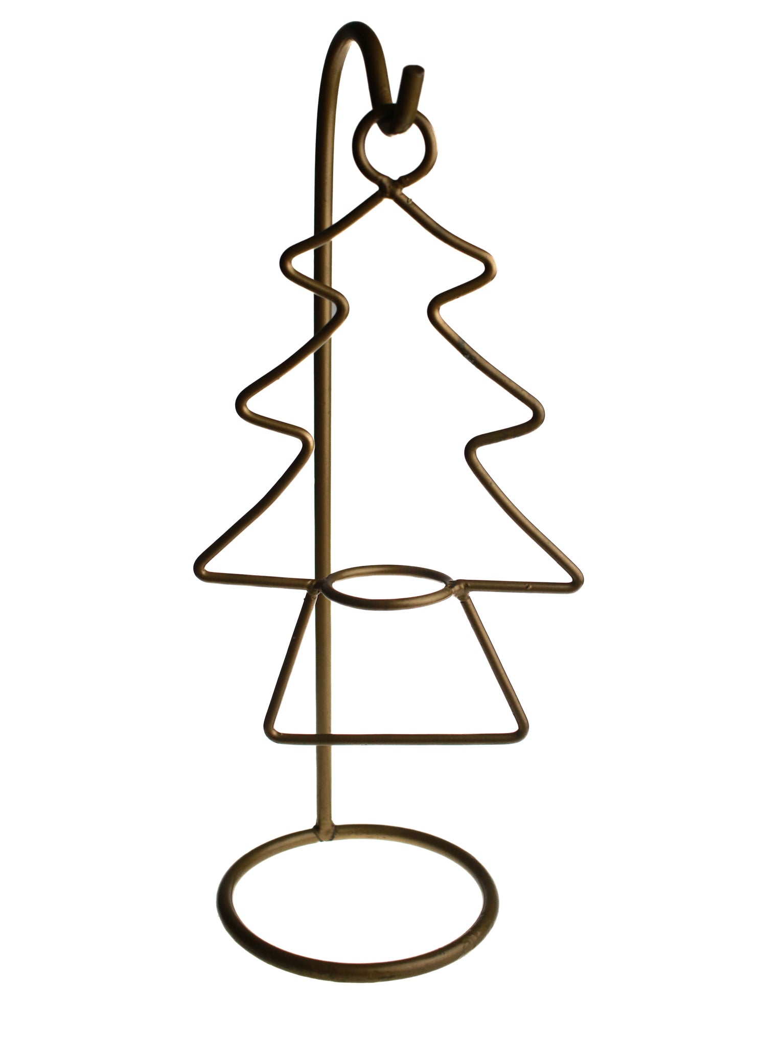 Brass Hanging Christmas Tree Votive Holder