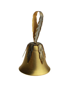 Feathered Metal Christmas Bell
