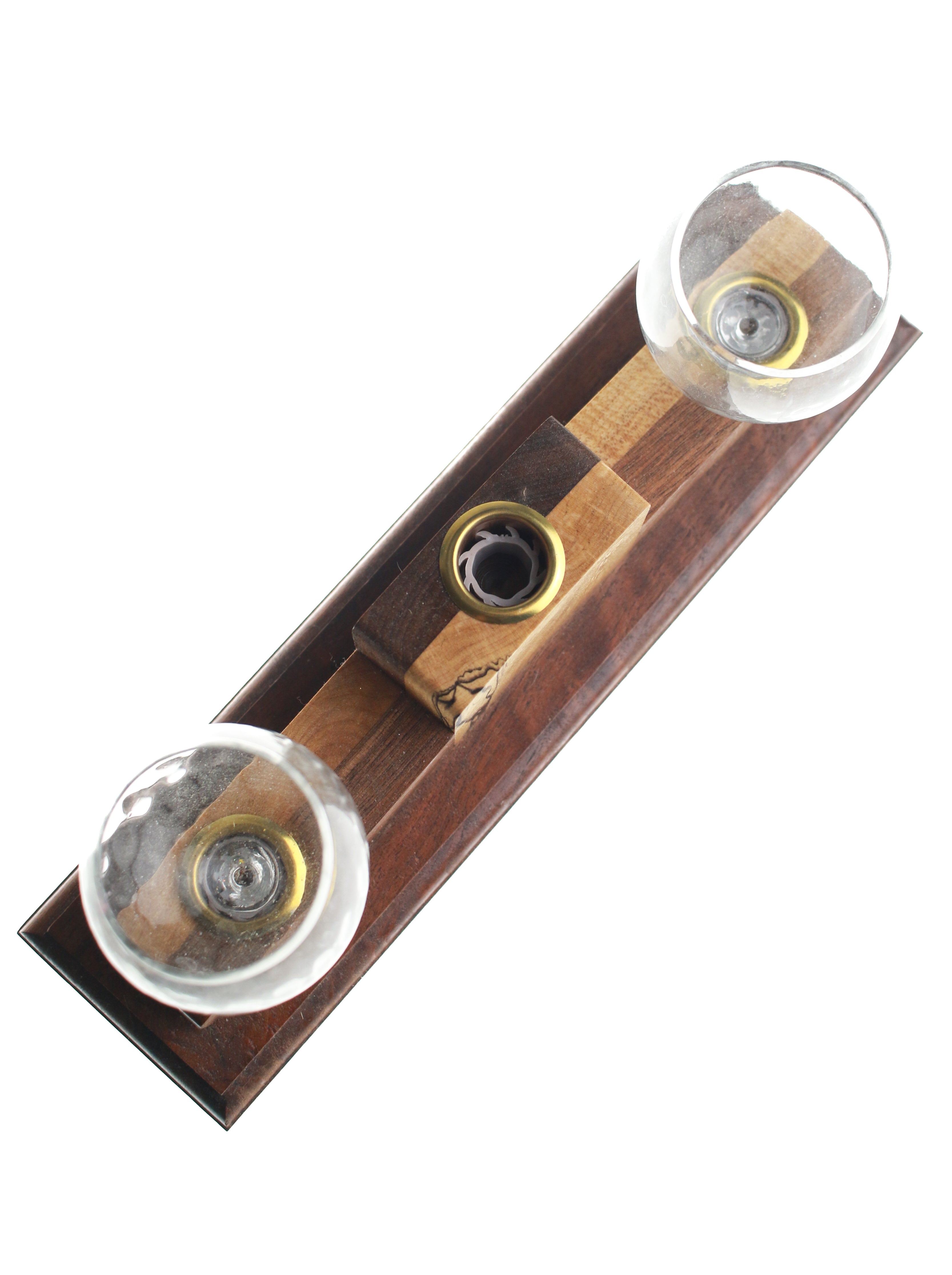 Burled Wood Votive Holder