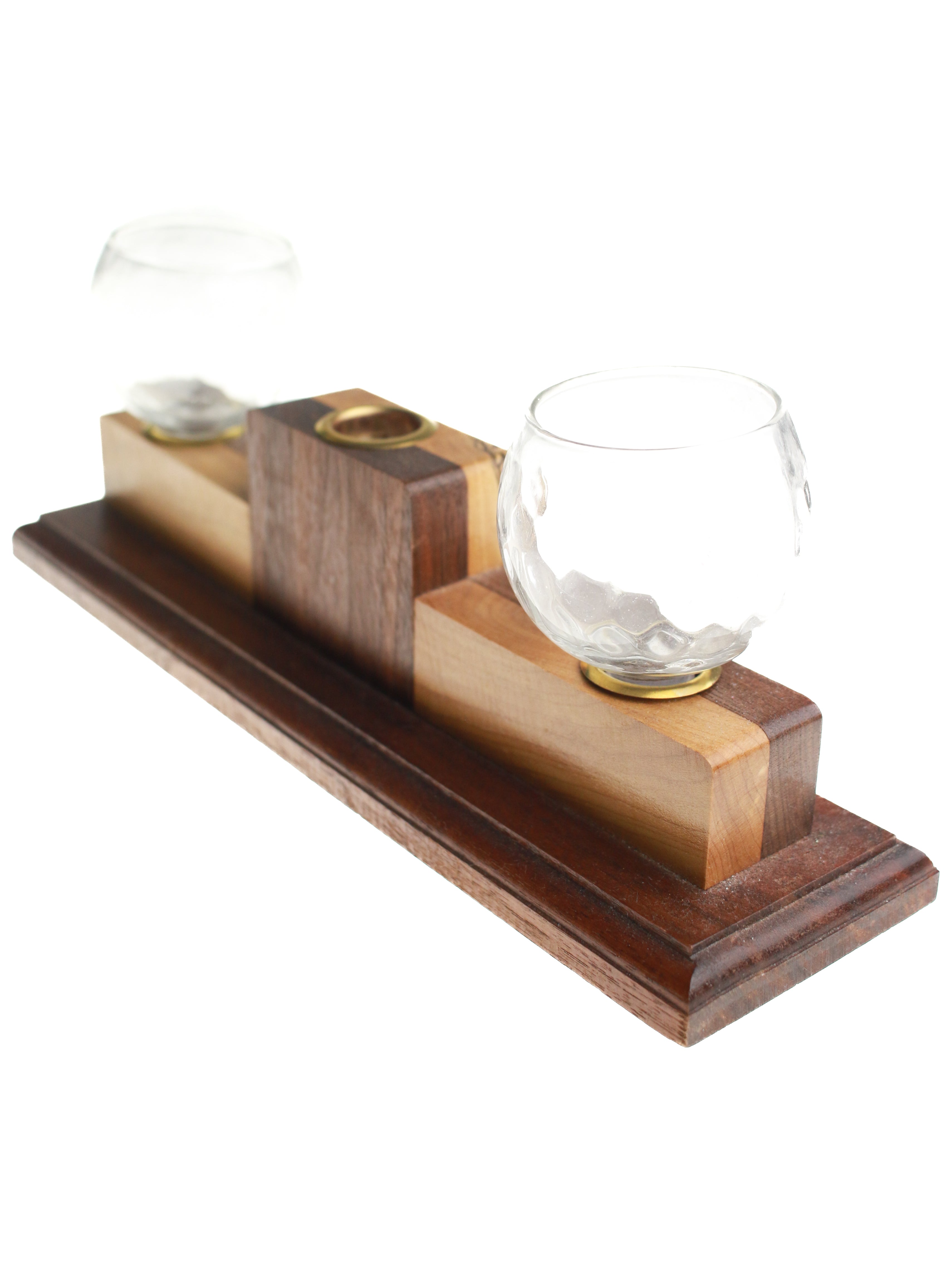 Burled Wood Votive Holder