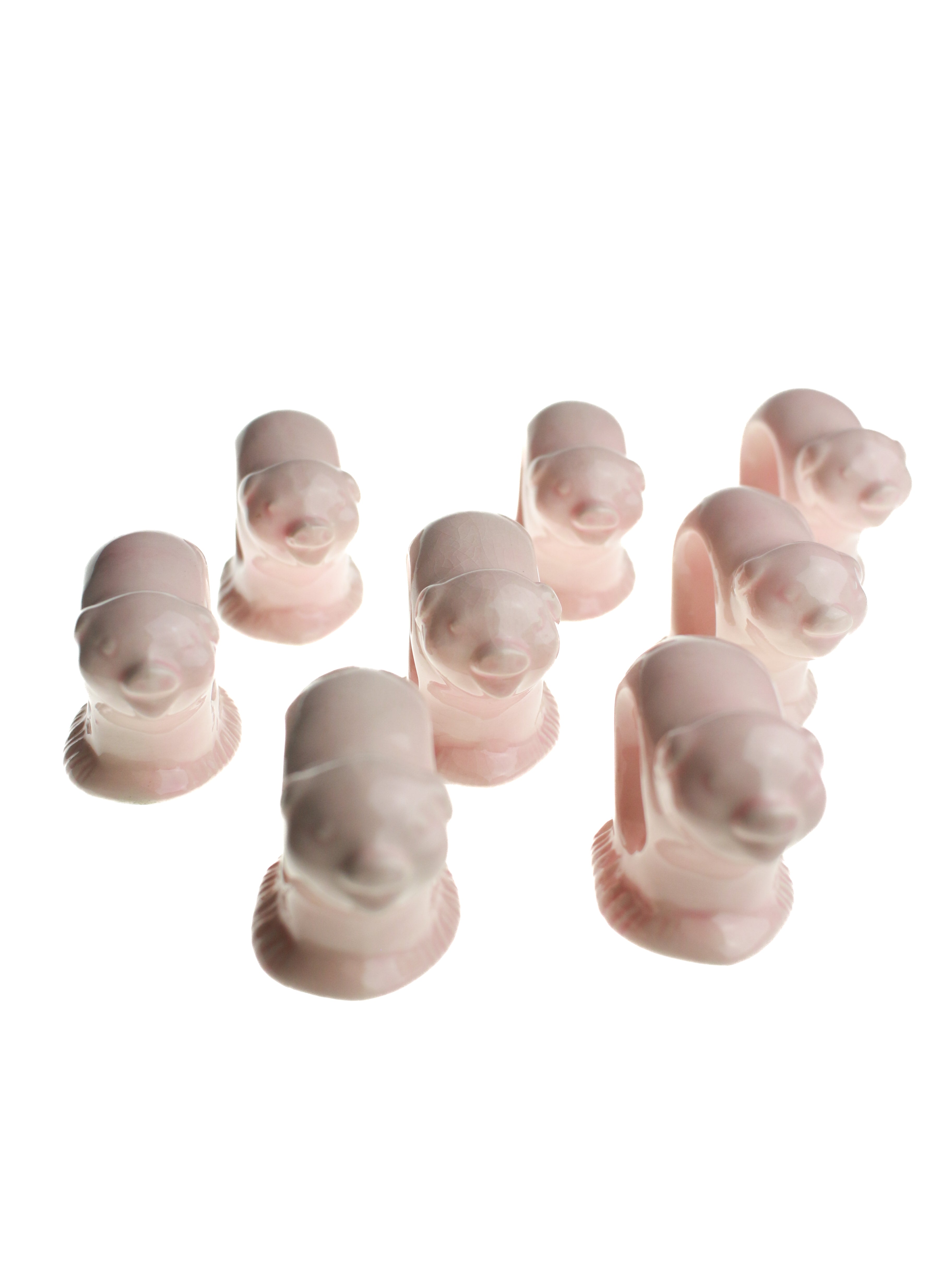 Piggie Napkin Rings (Set of 8)