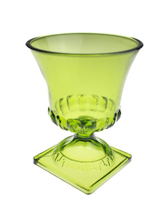 Green Glass Planter