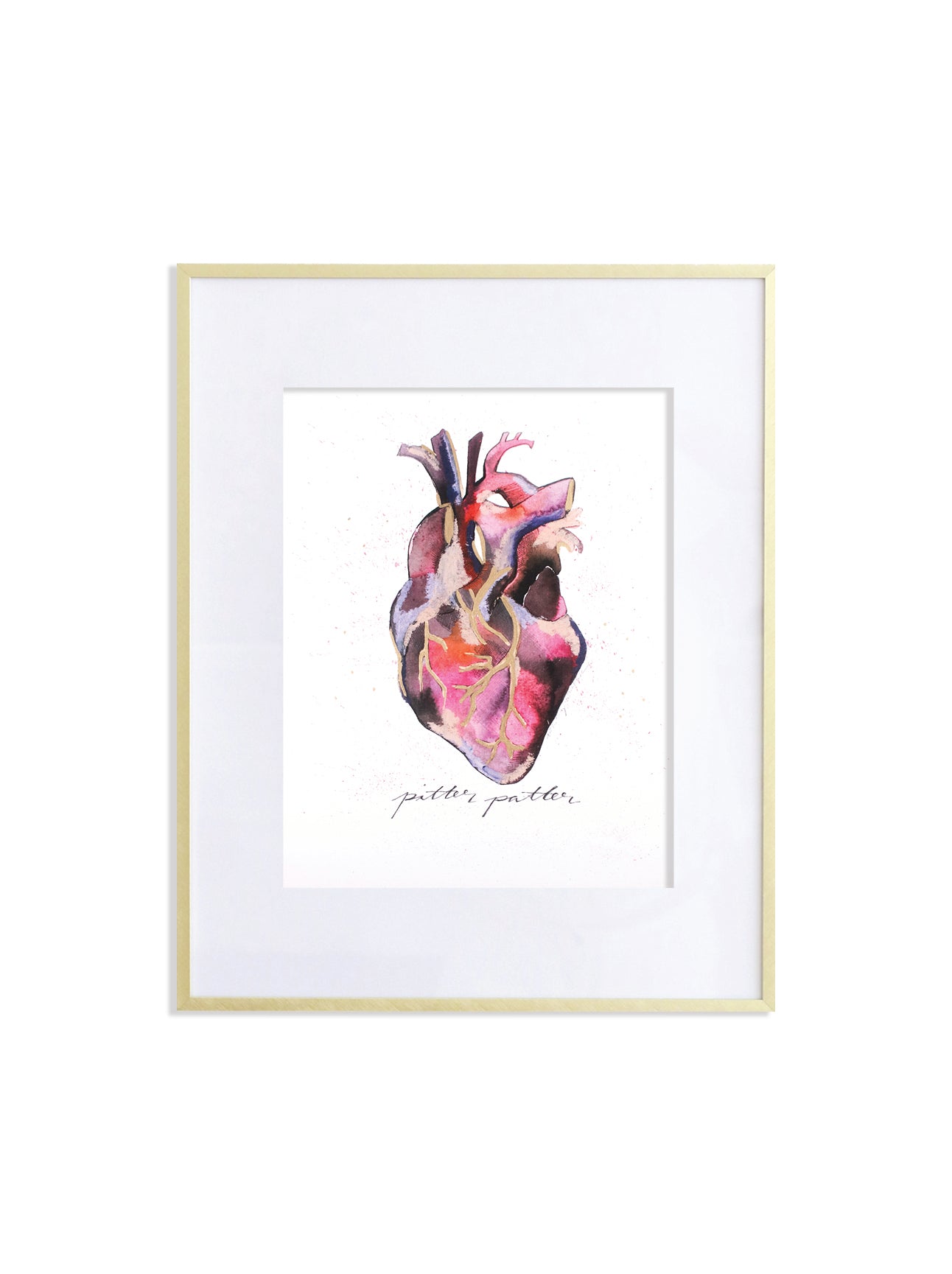 8x10 "Pitter Patter" Heart Print