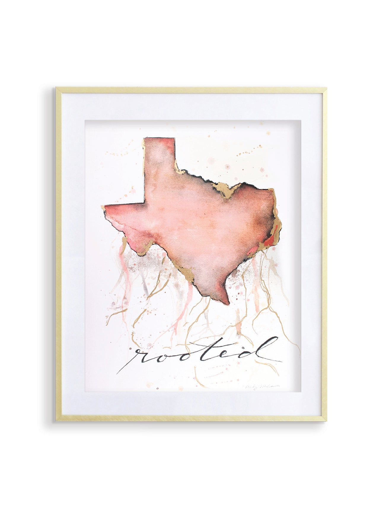 11x14 Texas Rooted Print