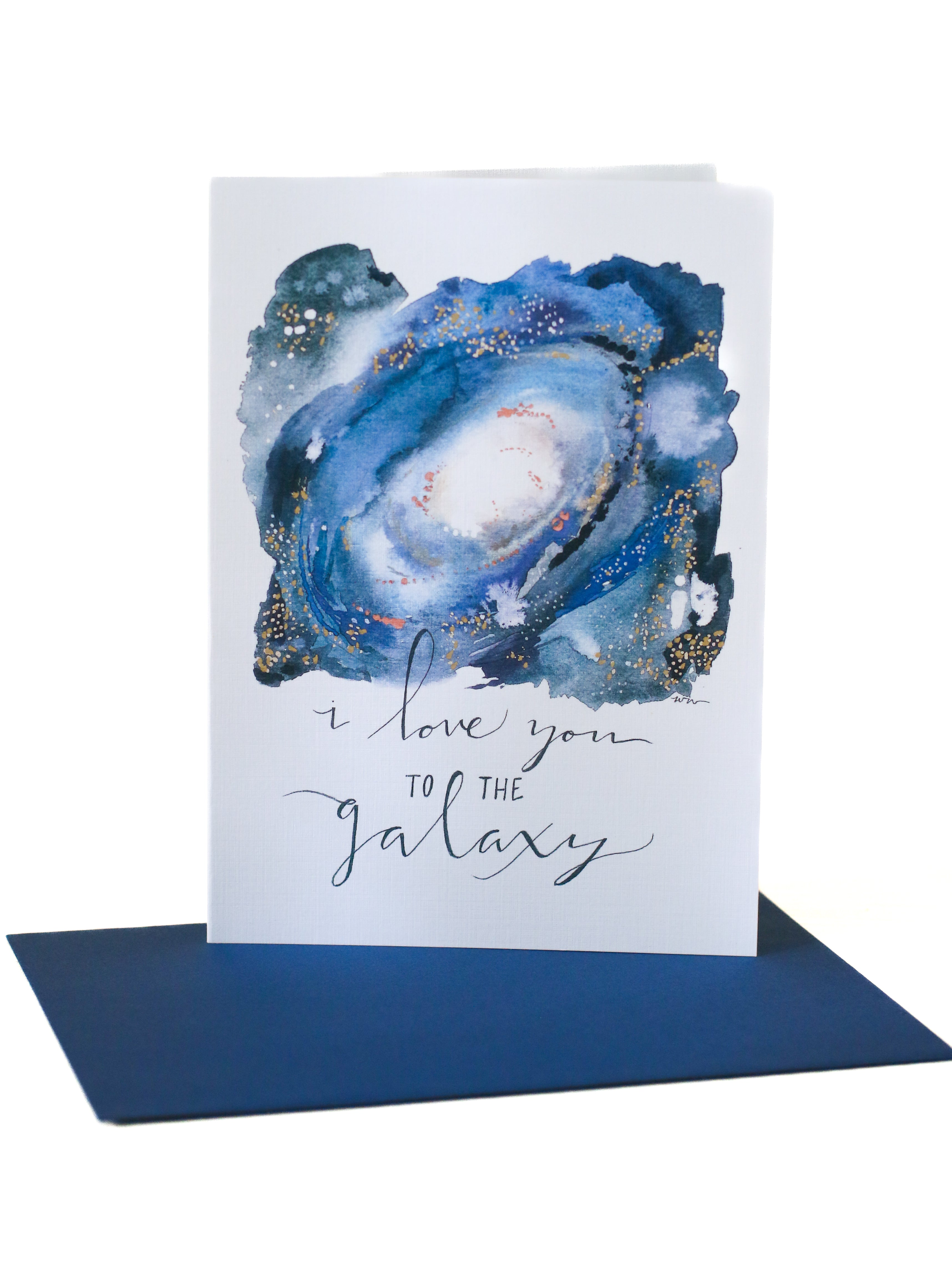 5x7 "I Love You to the Galaxy" Greeting Card