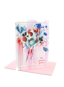 5x7 "Let Peace Grow" Greeting Card