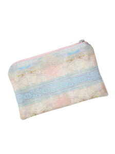 Periwinkle & Lace Pouch