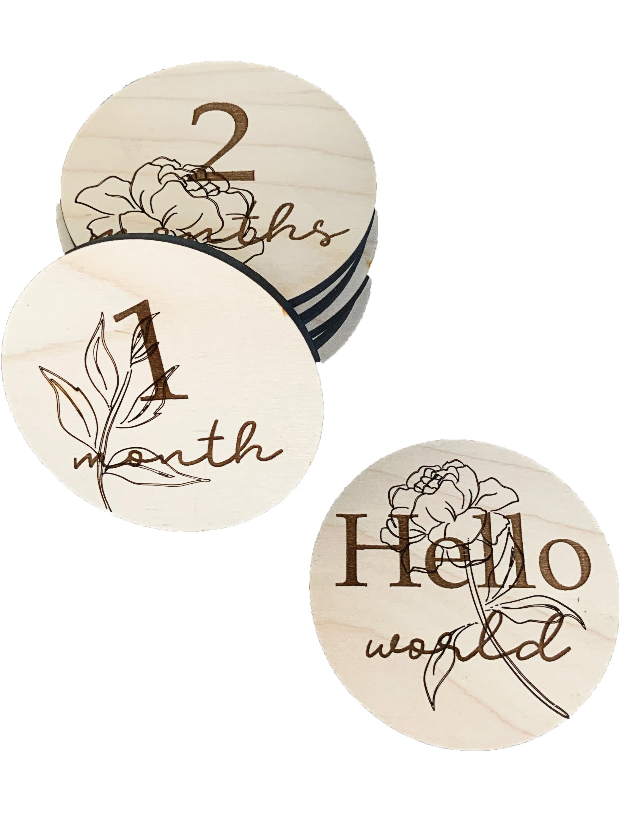Wooden Milestone Discs | Charming Finds