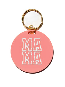 Mama Pastel Circle Acrylic Keychain