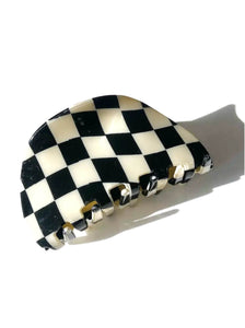 Big Checkered Claw Clip