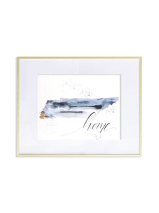 watercolor tennessee print with gold highlighting memphis on white background and says home